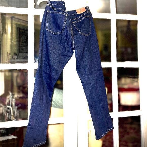Ralph Lauren Dark Blue Denim Jeans High Waist Straight Leg Sz. 8 - Picture 4 of 16